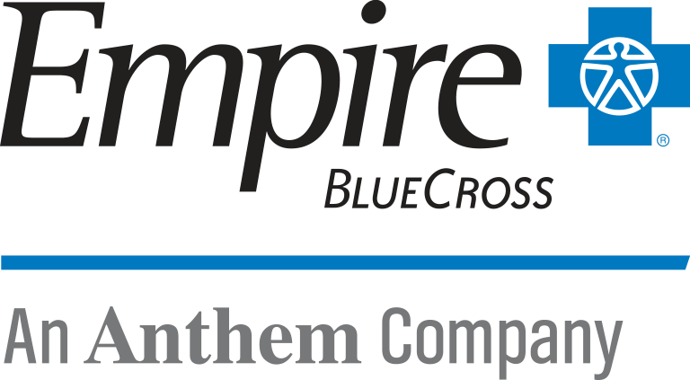 A black and blue logo for empire bluegrass.