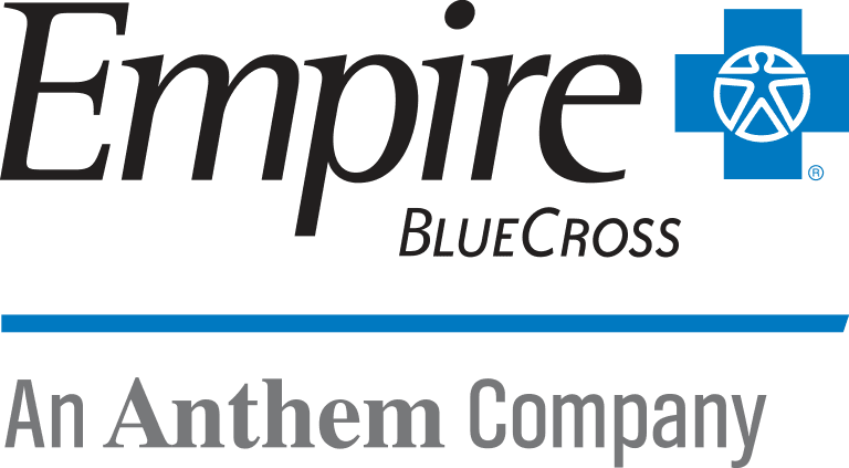 A black and blue logo for empire bluegrass.