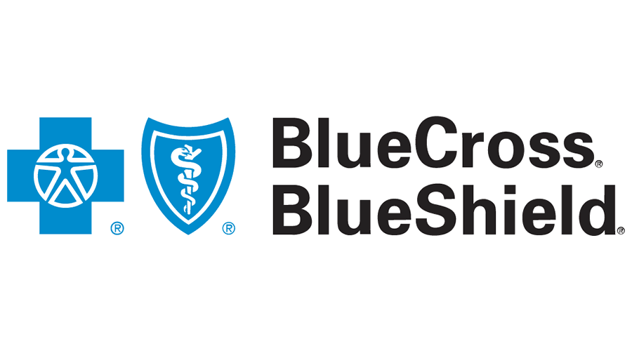 A blue cross and shield logo.